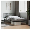 Image de Bedframe met hoofdbord metaal zwart 107x203 cm374433