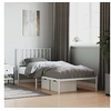 Image de Bedframe met hoofdbord metaal wit 90x190 cm374478