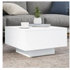 Image de Table basse blanc 55x55x31 cm bois d ingénierie