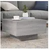 Image de Table basse sonoma gris 55x55x31 cm bois d ingénierie