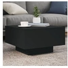 Image de Table basse avec lumières LED noir 55x55x31 cm