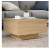 Image de Table basse avec lumières LED chêne sonoma 55x55x31 cm