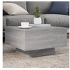 Image de Table basse avec lumières LED sonoma gris 55x55x31 cm