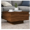 Image de Table Basse avec Lumières LED, Table d'Appoint, Bout de Canapé, Meuble de Salon Salle de Séjour, Moderne, Chêne 836580
