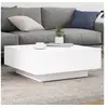 Image de Table basse blanc 80x80x31 cm bois d ingénierie