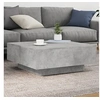 Image de Table basse gris béton 80x80x31 cm bois d'ingénierie 836584