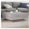 Image de Table basse avec lumières LED sonoma gris 80x80x31 cm