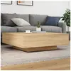 Image de Table basse chêne sonoma 100x100x31 cm bois d ingénierie