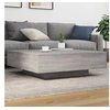 Image de Table basse avec lumières LED sonoma gris 100x100x31 cm