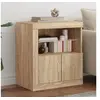 Image de Buffet avec lumières LED chêne sonoma 60,5x37x67 cm836618