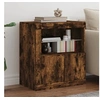 Image de Buffet avec lumières LED chêne fumé 60,5x37x67 cm836620