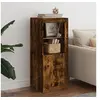 Image de Buffet avec lumières LED chêne fumé 41x37x100 cm836648