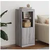 Image de Buffet avec lumières LED sonoma gris 41x37x100 cm836649