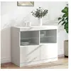 Image de Buffet avec lumières LED blanc 81x37x67 cm836658