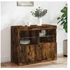 Image de Buffet avec lumières LED chêne fumé 81x37x67 cm836662