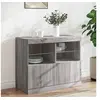 Image de Dressoir met LED-verlichting 81x37x67 cm grijs sonoma eiken836663