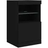 Image de Buffet avec lumières LED noir 41x37x67 cm en occasion ou reconditionné
