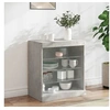 Image de Buffet avec Lumières LED, Armoire avec Eclairage, Meuble de Rangement, Organisateur de Salon Salle de Séjour, 836696