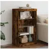 Image de Buffet avec lumières LED chêne fumé 60,5x37x100 cm836711