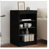 Image de Buffet avec lumières LED noir 41x37x67 cm