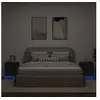 Image de Armoires de Chevet avec Lumières LED Chambre 2 pcs, Tables de Chevet avec 7 Tiroirs, Tables de Nuit Chambre, Moderne, 836738