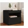 Image de Tables de Chevet avec Lumières LED 2 pcs, Armoires de Lit avec Rangement, Tables de Nuit, Armoires de Nuit, Moderne, 836766