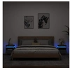 Image de Armoires de Chevet avec Lumières LED 2 pcs, Tables de Chevet avec Rangement, Tables de Nuit Chambre, Moderne, Sonoma 836795