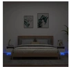 Image de Table de Chevet avec Lumières LED, Armoire de Nuit avec Rangement, Table de Nuit, Meuble de Chambre, Moderne, Noir 836799