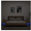 Image de Tables de chevet murales avec lumières LED 2 pcs chêne sonoma