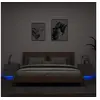 Image de Tables de Chevet Murales avec Lumières LED 2 pcs, Armoires de Nuit, Tables de Nuit Chambre, Moderne, Sonoma Gris Bois d'Ingénierie