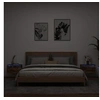 Image de Tables de Chevet Murales avec Lumières LED 2 pcs, Armoires de Nuit, Tables de Nuit Chambre, Moderne, Chêne Fumé Bois 836835