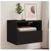 Image de Meubles TV muraux 2 pcs noir 40x30x30 cm bois d'ingénierie 836843