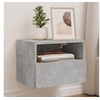 Image de Meubles TV muraux 2 pcs gris béton 40x30x30cm bois d'ingénierie 836847