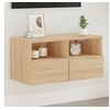 Image de Meuble TV mural chêne sonoma 60x30x30 cm bois d'ingénierie 836858