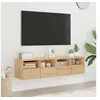 Image de Meubles TV muraux 2 pcs chêne sonoma 60x30x30cm bois ingénierie 836859