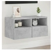 Image de Meuble TV mural gris béton 60x30x30 cm bois d'ingénierie836860