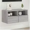 Image de Meuble TV mural sonoma gris 60x30x30 cm bois d'ingénierie836864