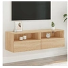 Image de Meuble TV mural chêne sonoma 100x30x30 cm bois d'ingénierie 836886