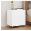 Image de Meubles TV muraux 2 pcs blanc 40,5x30x40 cm bois d'ingénierie 836897