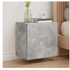 Image de Meuble TV mural gris béton 40,5x30x40 cm bois d'ingénierie 836902