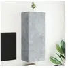 Image de Meuble TV mural gris béton 40,5x30x102 cm bois d'ingénierie 836934