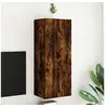 Image de Meuble TV mural chêne fumé 40,5x30x102 cm bois d ingénierie