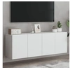 Image de Meubles TV muraux 2 pcs blanc 60x30x41 cm 836939