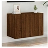 Image de Meuble TV mural chêne marron 60x30x41 cm 836950