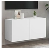 Image de Meuble TV mural blanc 80x30x41 cm 836952