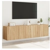 Image de Meubles TV muraux 2 pcs chêne sonoma 80x30x41 cm