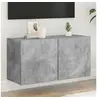 Image de Meuble TV mural gris béton 80x30x41 cm 836958