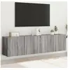 Image de Tv-meubels 2 st wandgemonteerd 80x30x41 cm grijs sonoma eiken836963