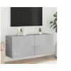 Image de Meuble TV mural gris béton 100x30x41 cm 836969
