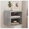 Image de Meubles TV Muraux et Lumières LED 2pcs, Armoires de Télévision Suspendues avec Etagère, Meubles Télé Flottants Salon, 836980